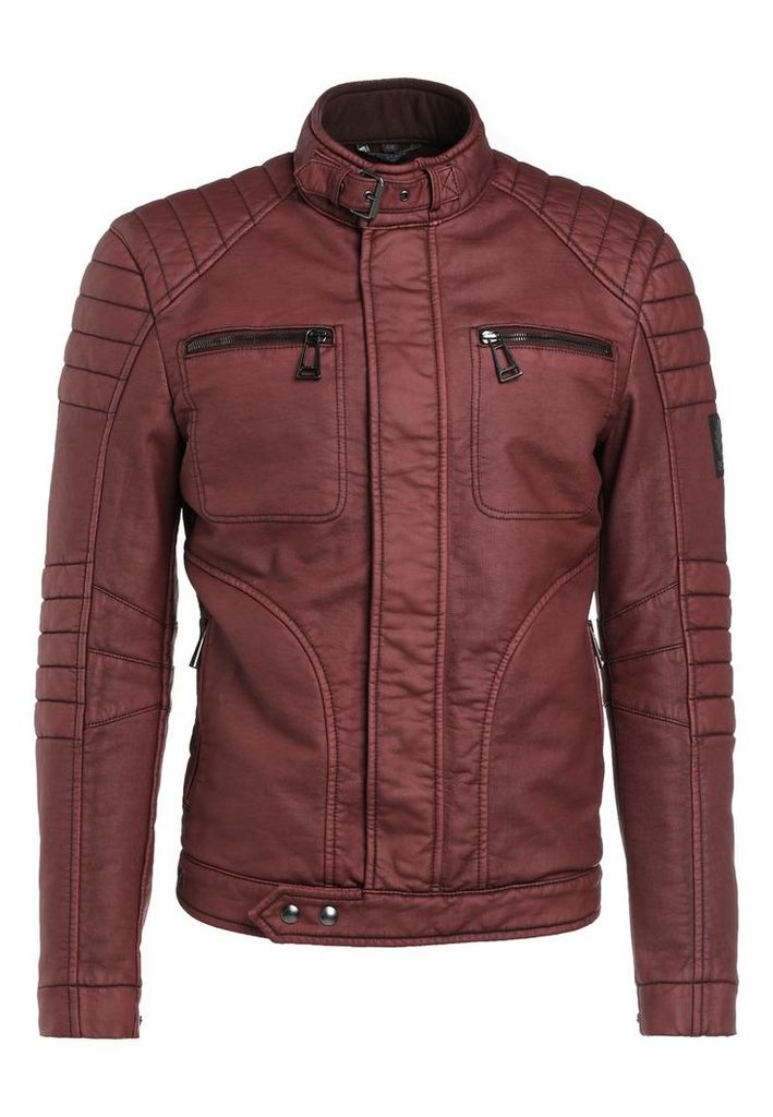 Belstaff NEW WEYBRIDGE Faux leather jacket burgundy by Belstaff | Snap ...